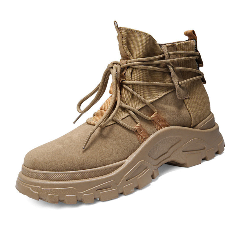 Korean Style High-Top Winter Boots for Men