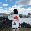 Summer Chinese Style Fish Print Sun Protection Kimono Set