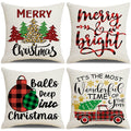 Christmas Pillow Cover Set for Living Room Sofa