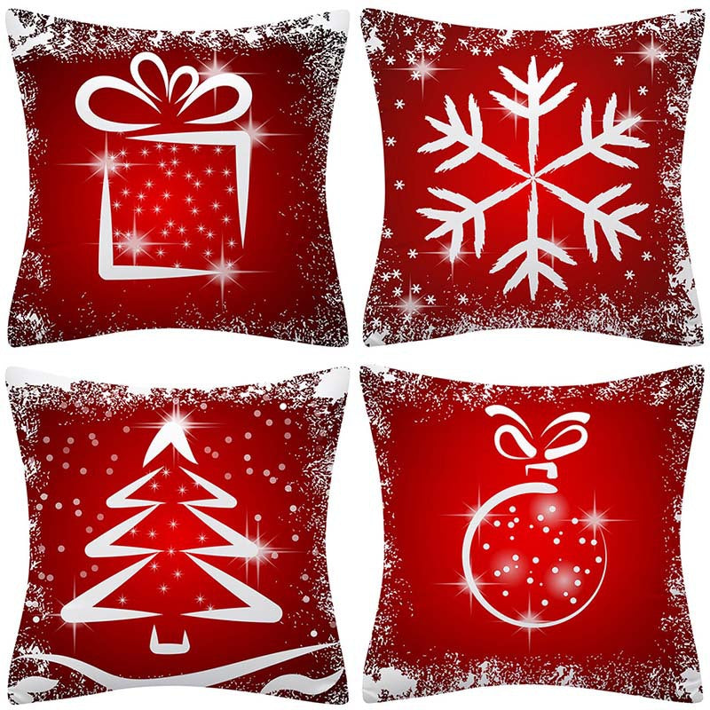 Christmas Pillow Cover Set for Living Room Sofa