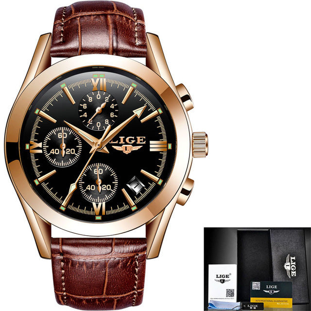 LIGE 9839SS 2022 Stylish Waterproof Quartz Men’s Watch