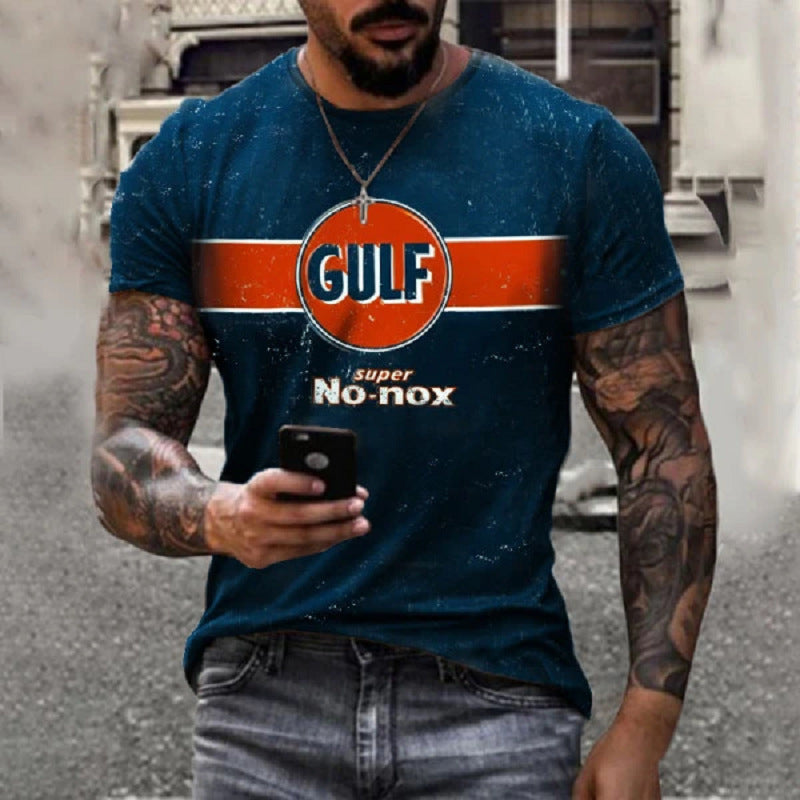 Summer Casual Loose Fit Men's Printed T-Shirt