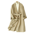 Mid-length Women's Double-sided Wool Velvet Coat