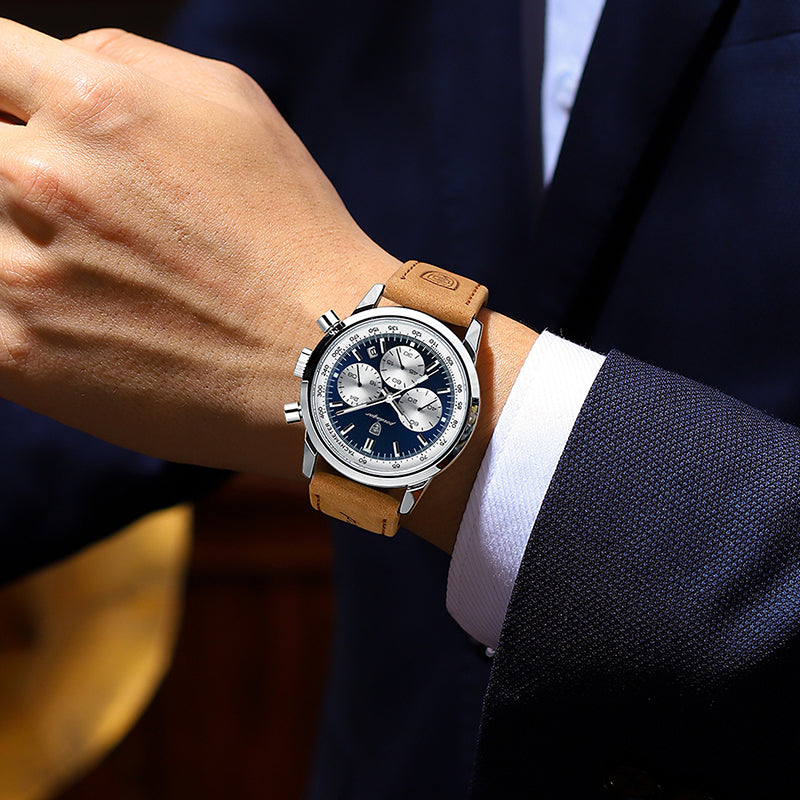 POEDAGAR Men’s Luxury Waterproof Chronograph Watch