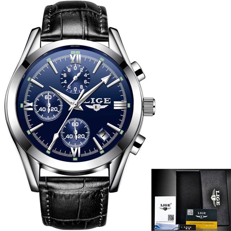 LIGE 9839SS 2022 Stylish Waterproof Quartz Men’s Watch
