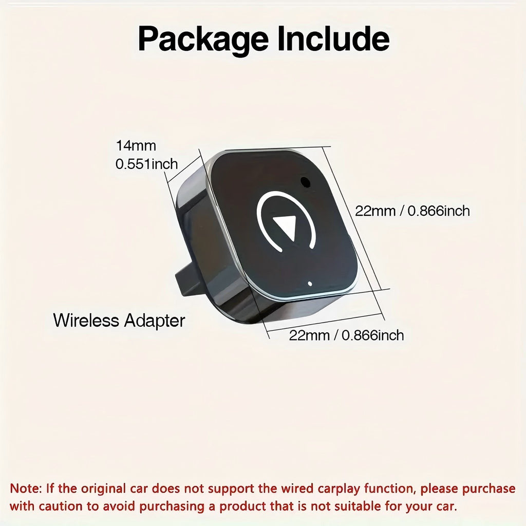 CarPlay Box Wired to Wireless Car Adapter