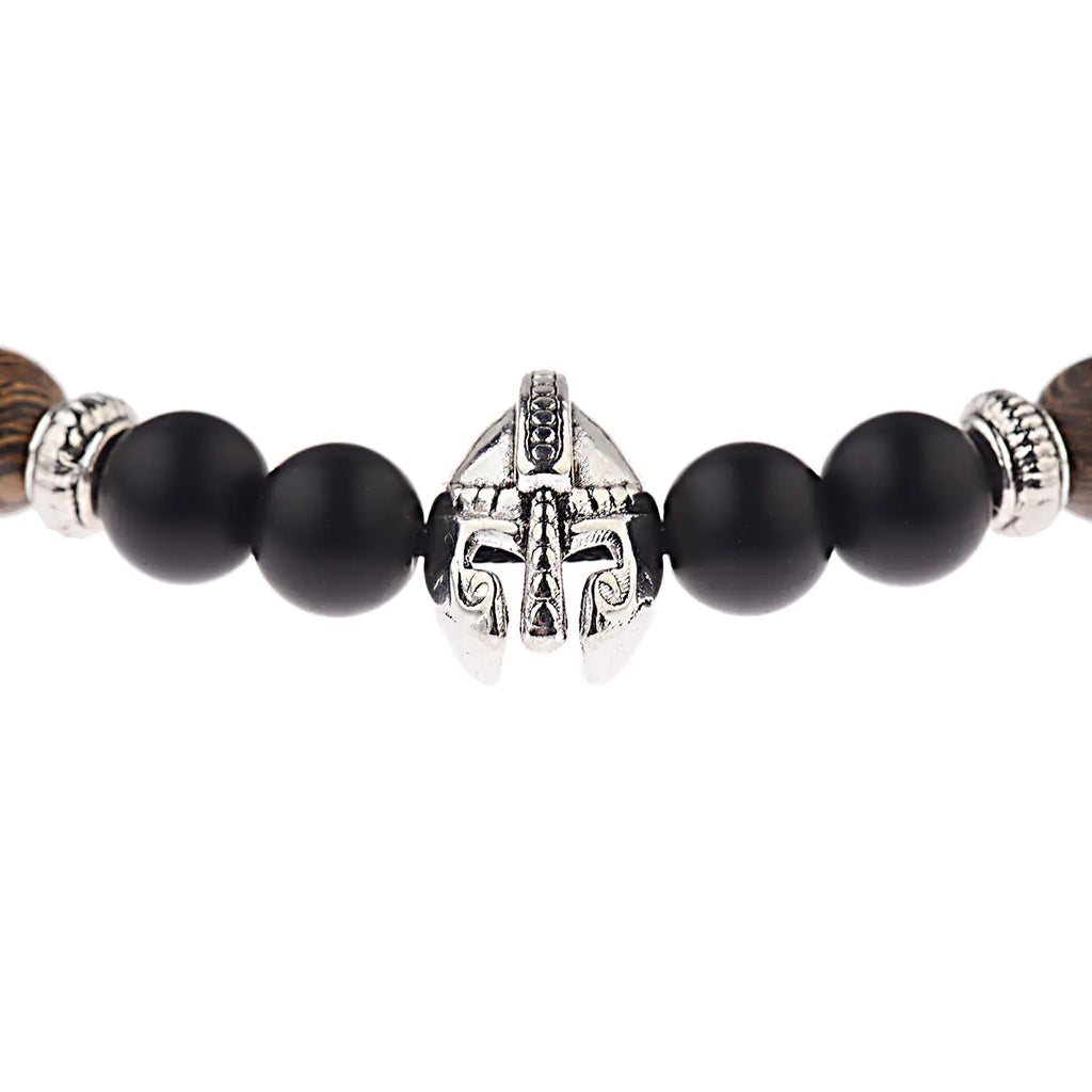 8mm Rainbow Chicken Wing Wood Chakra Bracelet