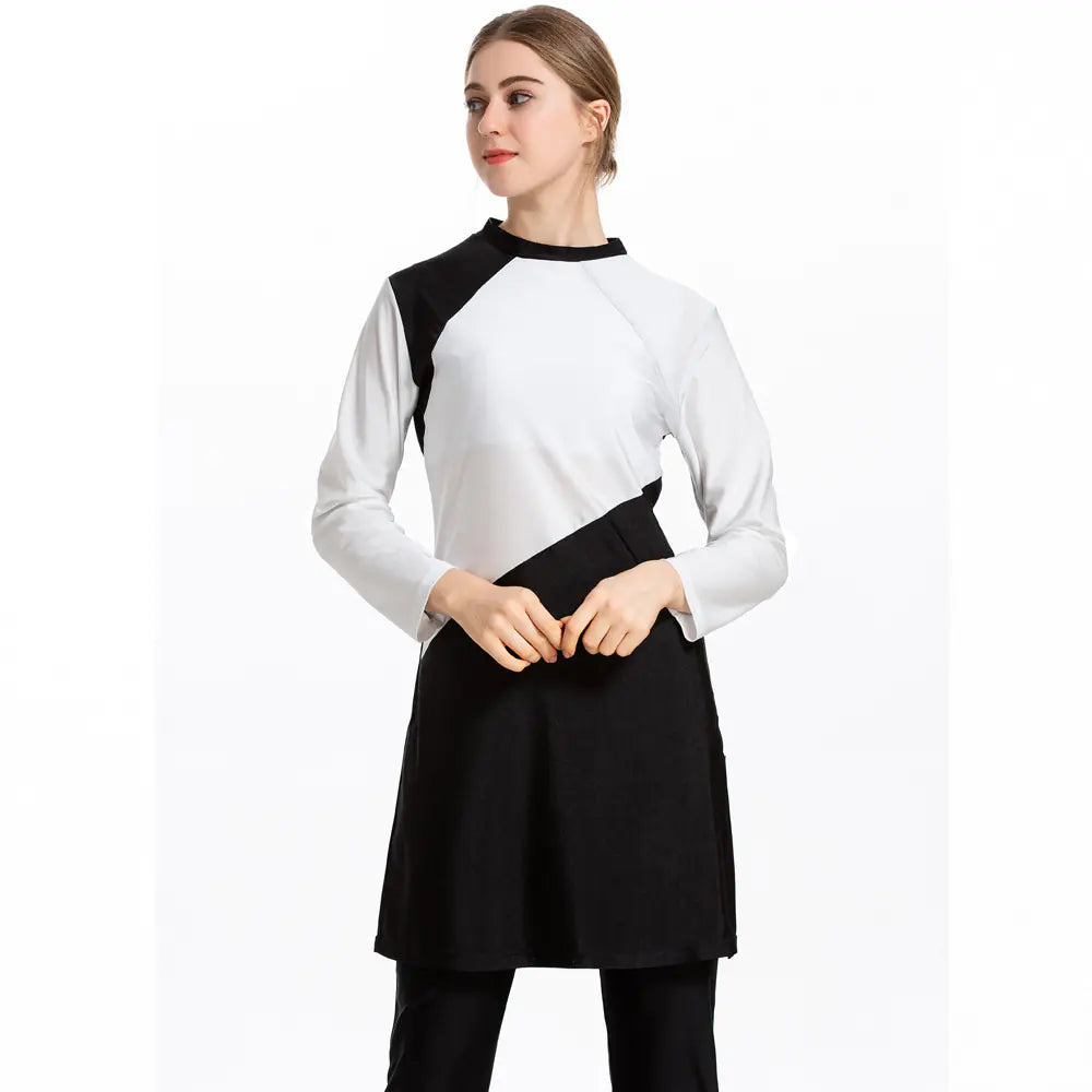 2019 Women's Conservative Swimsuit Three-Piece Set