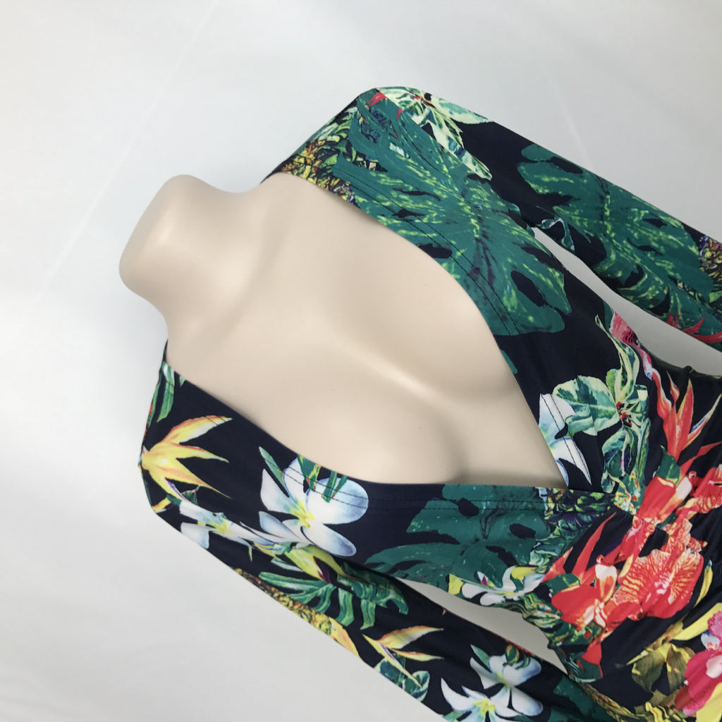 Floral V-Neck Split Maxi Dress