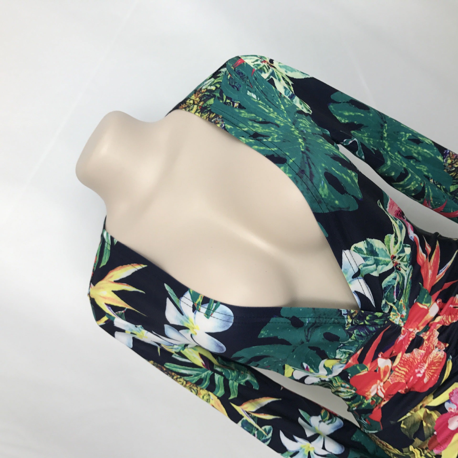 Floral V-Neck Split Maxi Dress