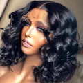 Half-Length Black Curly Hair with Front Lace