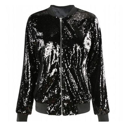Shiny Green Sequin Jacket for Fashionable Style