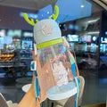 Cute Cartoon Antler Water Bottle 600ml with Strap