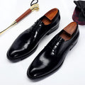 Handmade Carved Leather Shoes for Men (Large Size)
