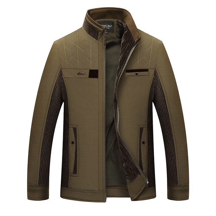 Men's Lightweight Stand Collar Jacket for Spring and Fall