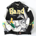 Autumn Winter Baseball Jacket with Embroidery Design
