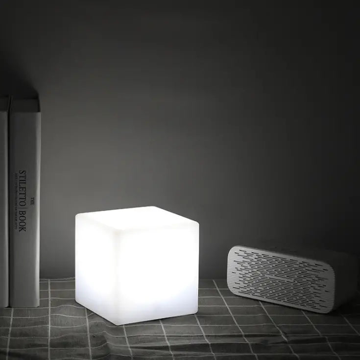 Rechargeable Cube LED Stool Table with Remote Control