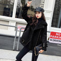 Chic Short Faux Shearling Jacket for Women