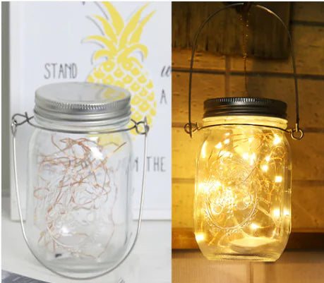 Solar Mason Jar Hanging Light for Garden and Balcony Decor
