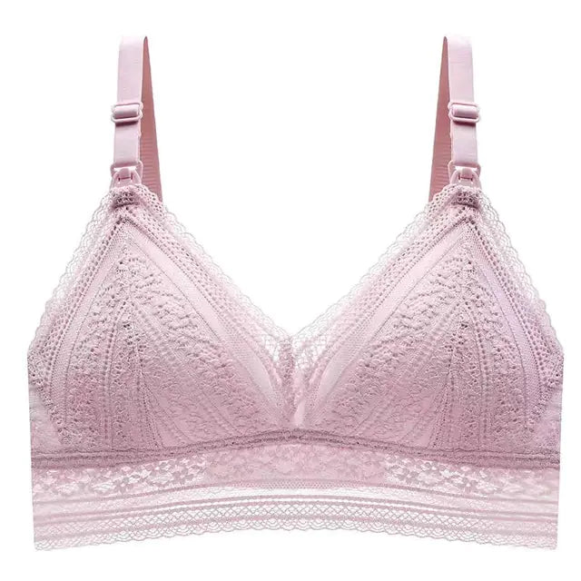 Sexy Lace Nursing Bra for Pregnant Women (Wireless)