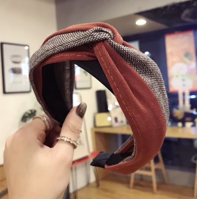 Korean 2019 Imported Suede Floral Headband for Women