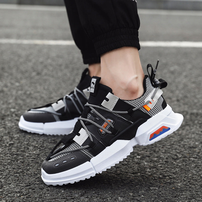Men's Breathable Mesh Thick-Soled Dad Sneakers 2019