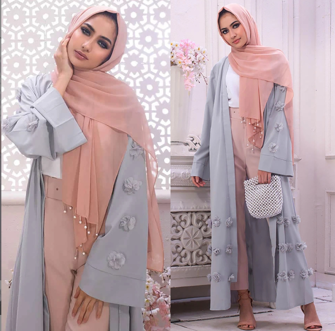 3D Flower Robe Super Long Mopping Dress
