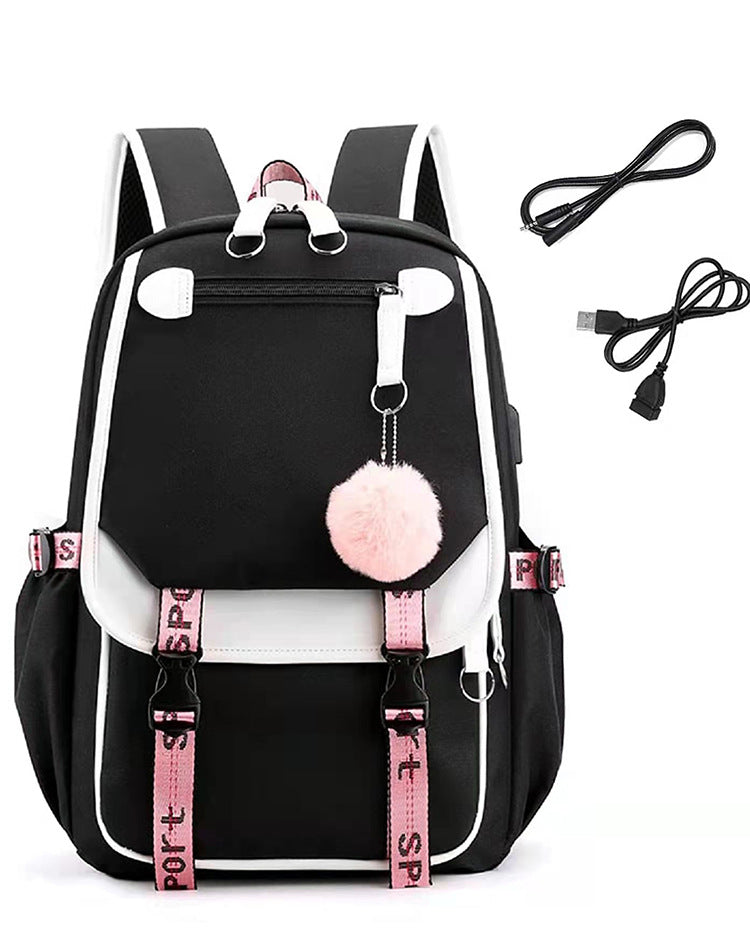 Trendy Men's Backpack in Sublimation Printed Oxford Fabric
