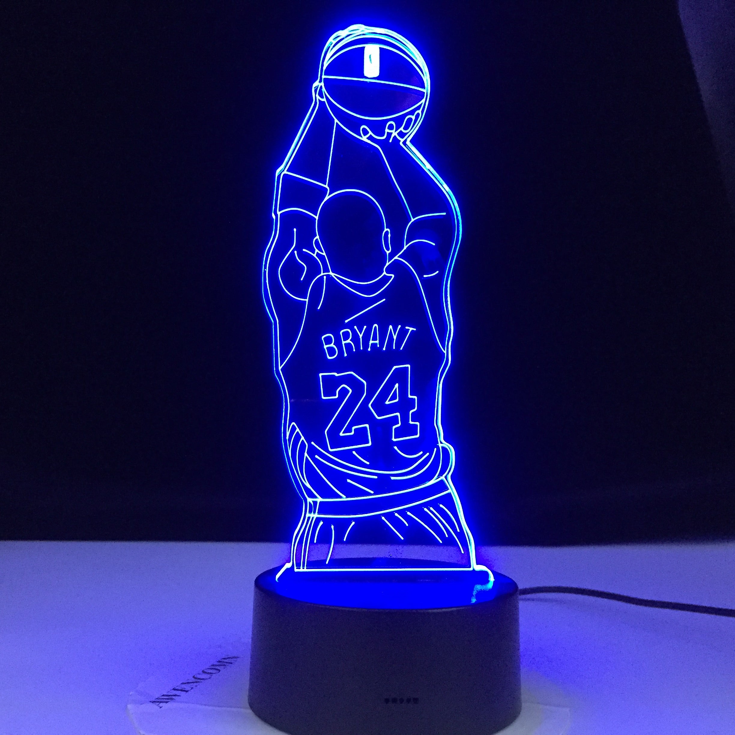 Colorful Touch Remote LED Visual Lamp 3D Night Light