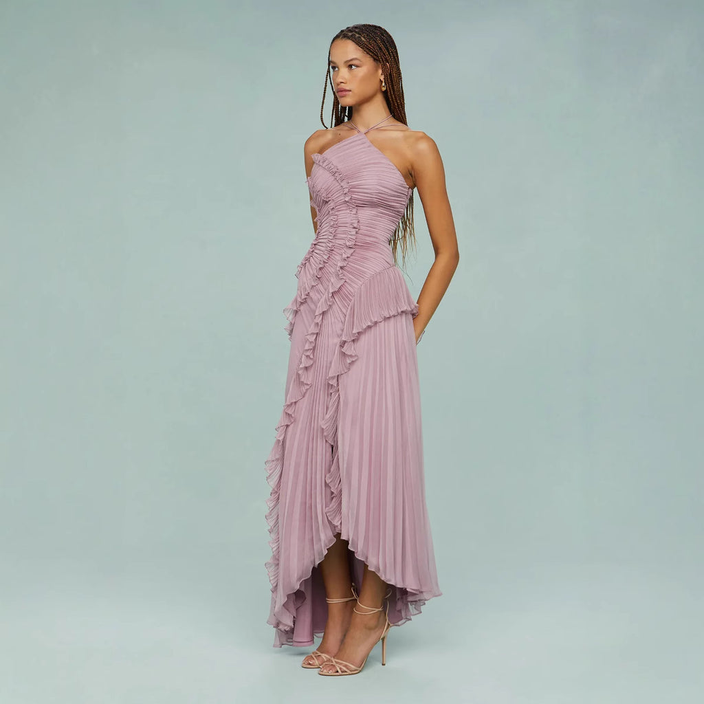 Women's Chiffon Ruffle Pencil Dress
