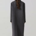 Women's Loose Long Gun Lapel Coat