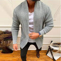 Men's Casual V-Neck Knitted Cardigan for Autumn/Winter