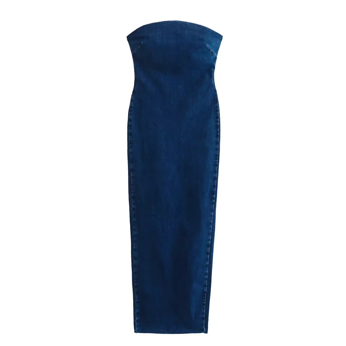New Slim Fit One-Shoulder Denim Dress 2553066
