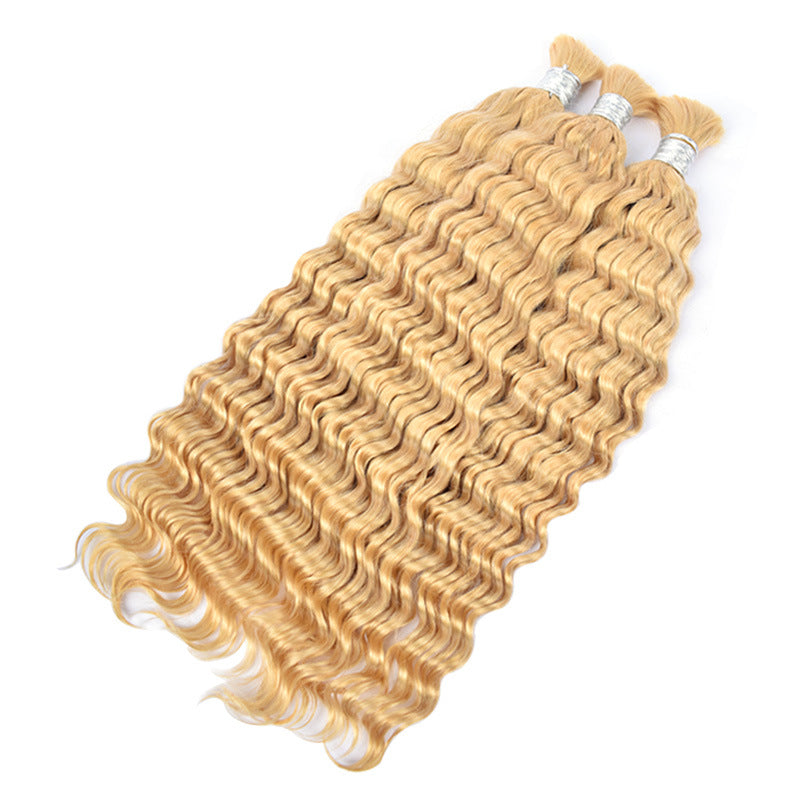Human Hair Bulk Extensions for Styling and Waves