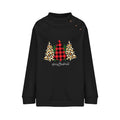 Loose Long Sleeve Round Neck Button Sweatshirt for Women