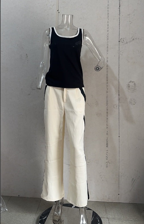 2023 Fashion Color Block Two-Piece Set for Women