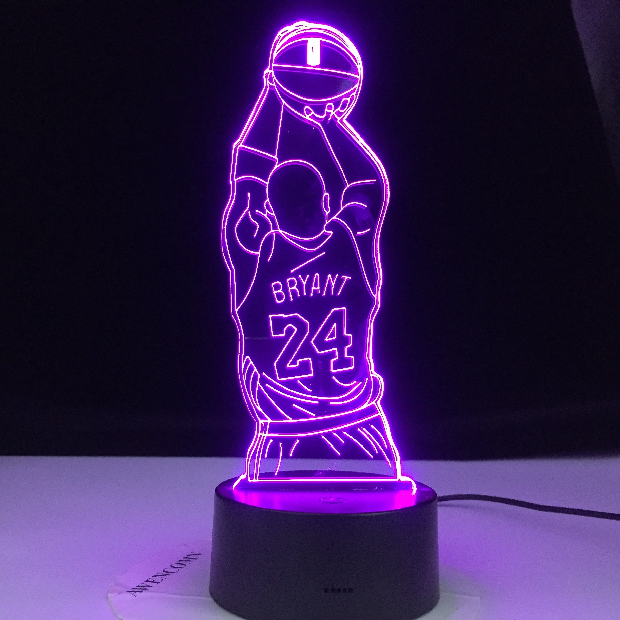 Colorful Touch Remote LED Visual Lamp 3D Night Light