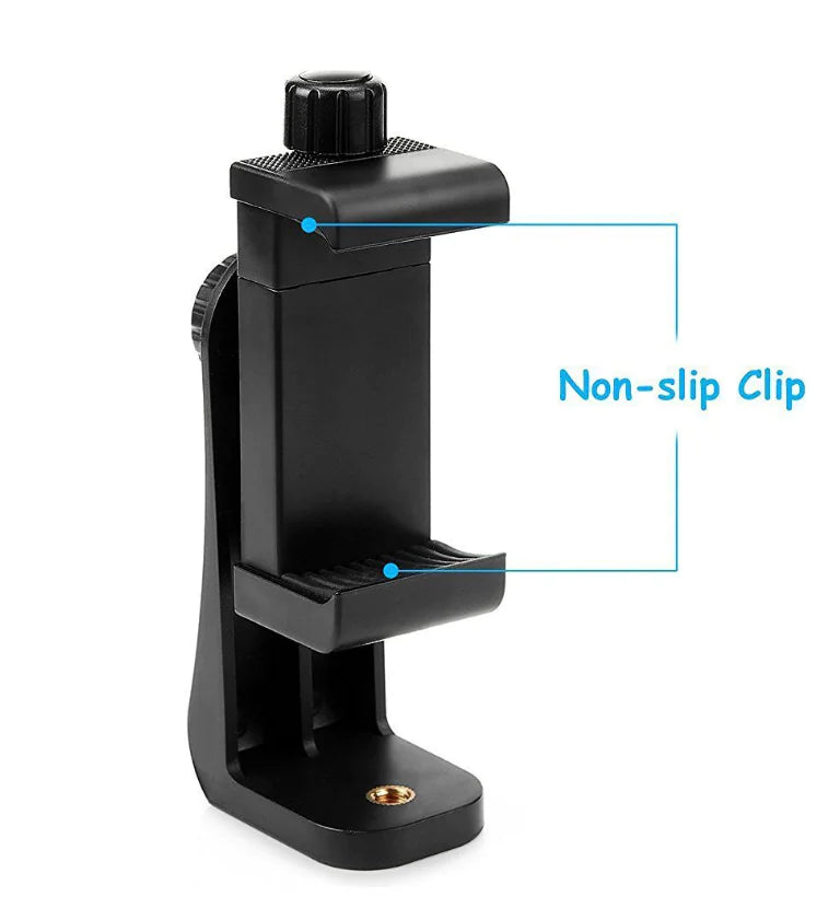 360-Degree Rotating Phone Stand with Adjustable Clamp