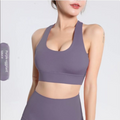 New Women's Nylon Sports Bra for Yoga and Fitness