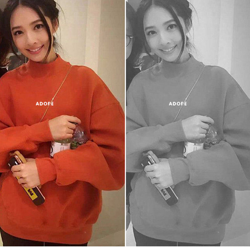 Women's Green Fleece Hoodie with Letter Print (2020)