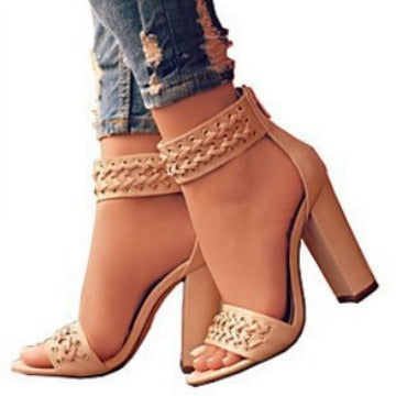 2018 Women's Handcrafted High Heel Sandals Size 40-43