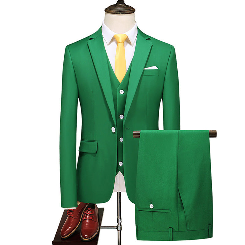 Caramel Color Men's Suit Set for Students and Weddings