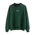Women's Green Fleece Hoodie with Letter Print (2020)