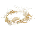 Bridal Headband with Crystal Leaf Design (Wholesale)
