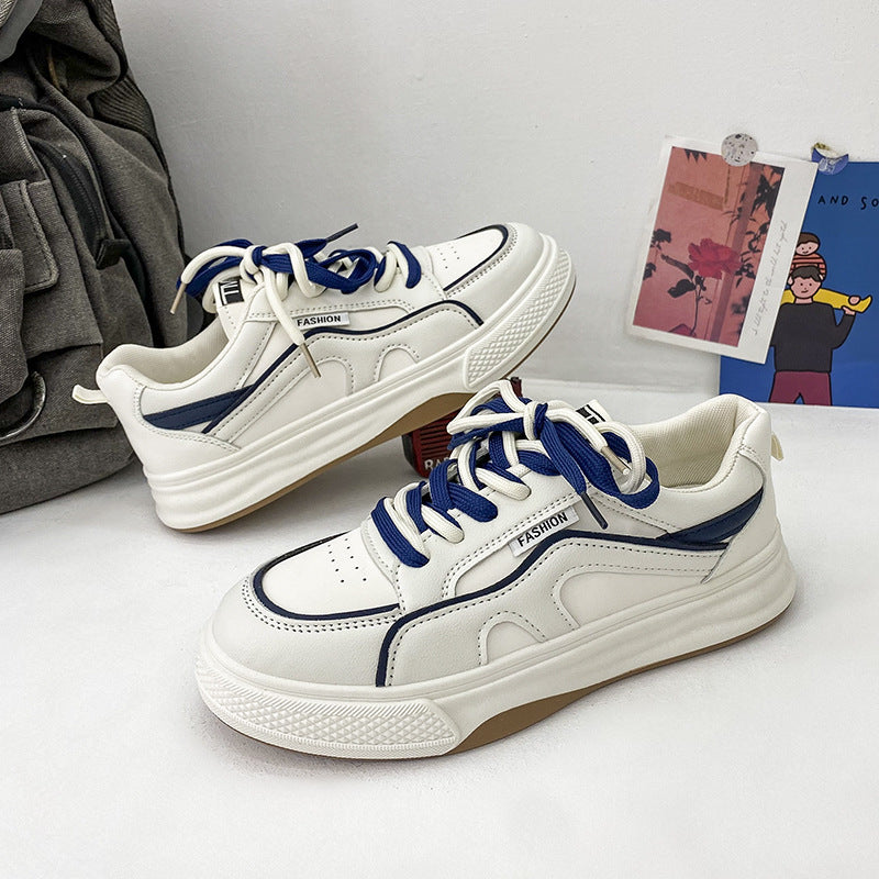 Women's Blue and White Casual Sports Shoes - Versatile Style