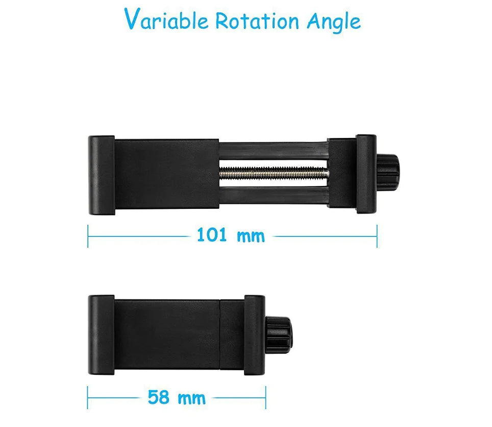360-Degree Rotating Phone Stand with Adjustable Clamp