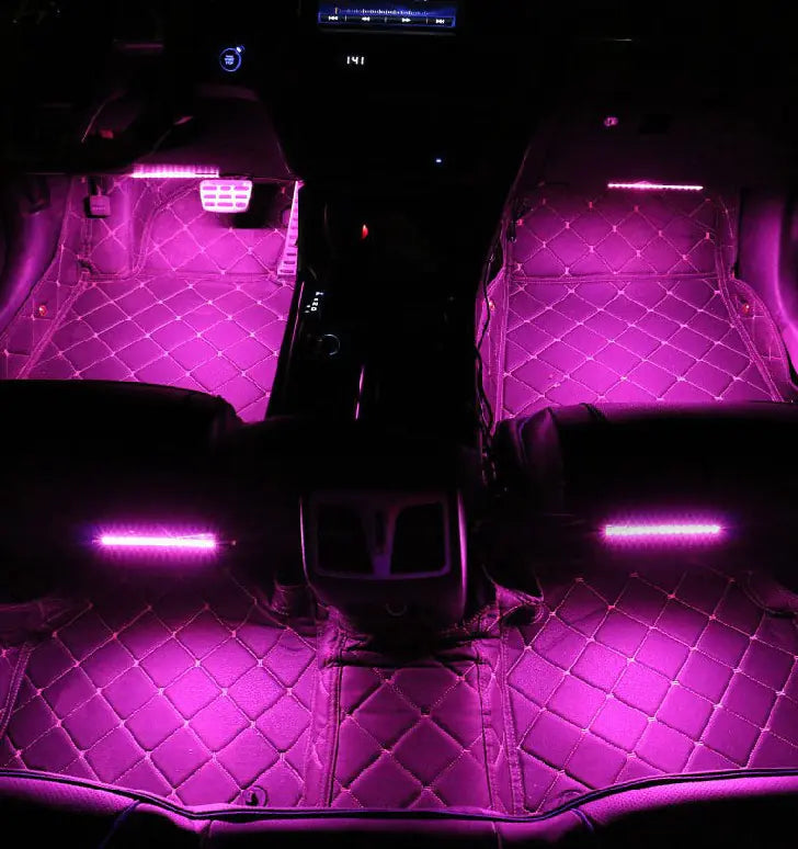 Remote RGB Colorful Indoor Foot Lamp & LED Car Atmosphere Light