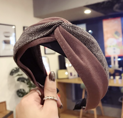 Korean 2019 Imported Suede Floral Headband for Women