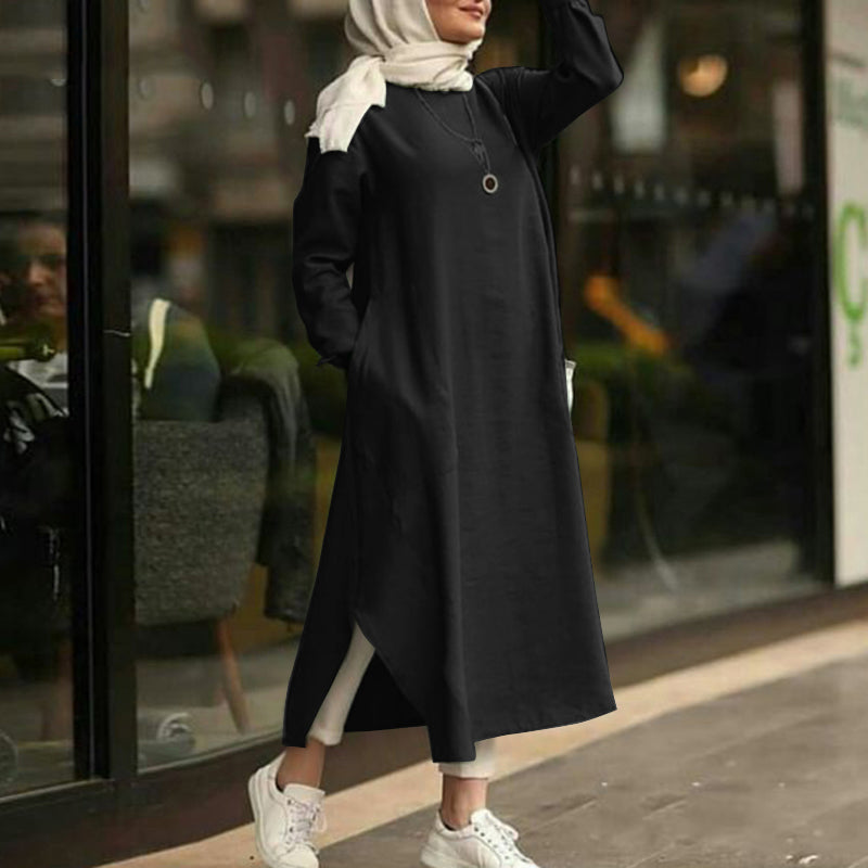 2020 Autumn Casual Loose Long Sleeve Shirt Dress