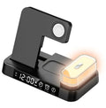 3-in-1 Magnetic Wireless Charger with Night Light - 30W Fast Charging for Apple, Samsung, Watch
